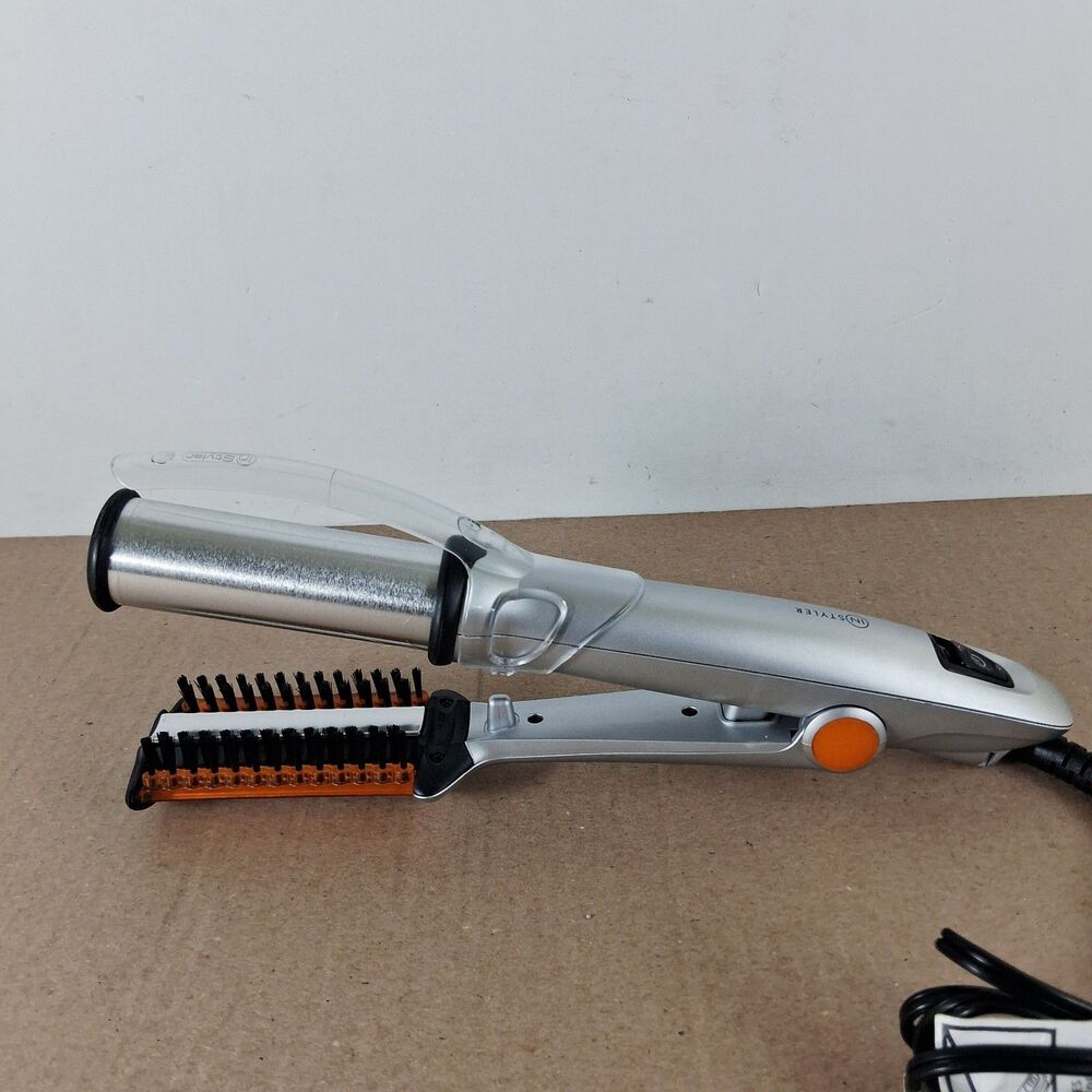 InStyler Rotating Hot Iron Hair Silver In Styler IS1001 Tested Works Great! Used